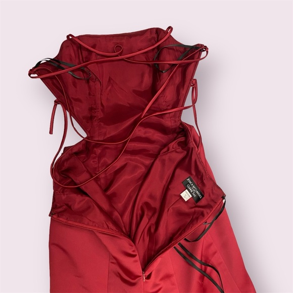 Vintage Jessica McClintock Gunne Sax Ruby Red Gown size 3/4 - Picture 12 of 12